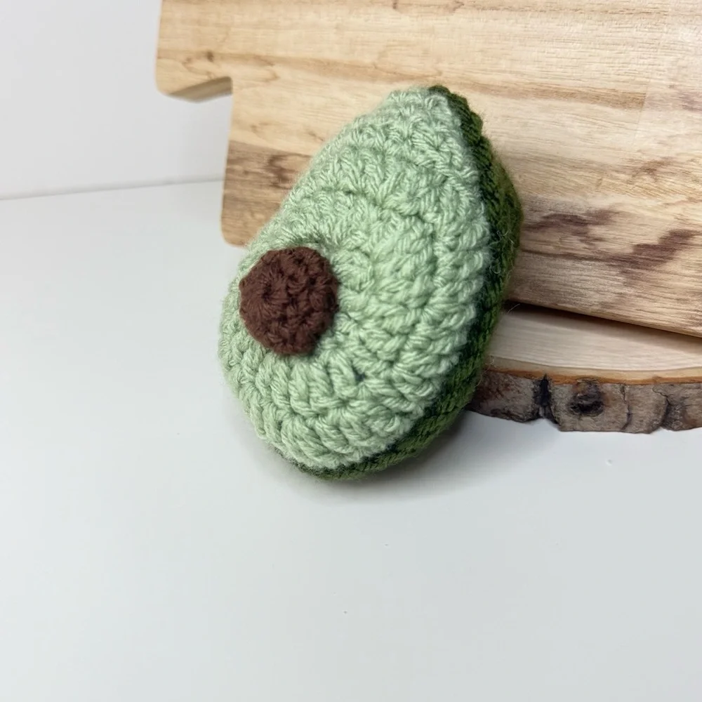 Cat Toy Handmade Crochet Avocado Catnip Toy